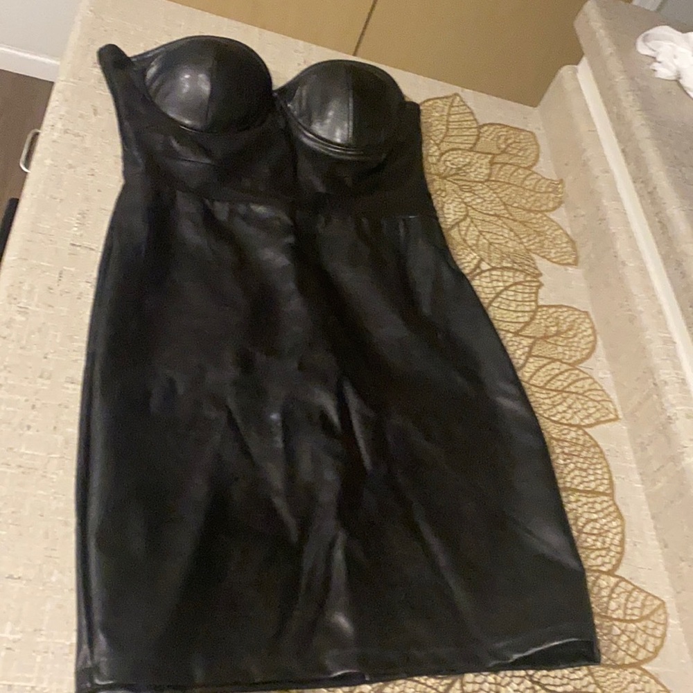 It’s a black cute tube dress